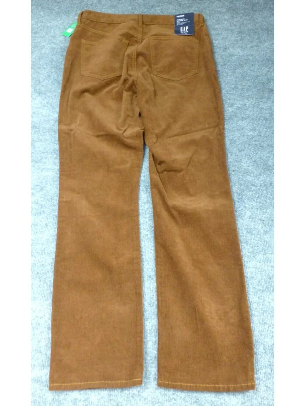 Gap Womens High Rise Vintage Slim Corduroy Pants 10/30 R Brown Stretch New With - Picture 2 of 11